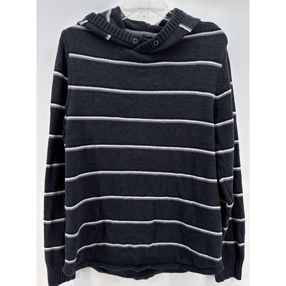 And Now This Gray Knit‎ Hoodie Sweater Cotton Blend Pullover Casual - Men's M